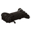 Scandal BDSM Rope – black cotton bondage rope coiled neatly