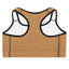 Caramel colored Sports Bro Sports Binder  with a racerback design and a scoop neckline back view