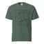 A green t-shirt featuring a black illustration of two individuals holding hands and frolicking, with the text 'T4T' prominently displayed.