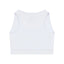 Back view of the white TGS Cotton short tank binder