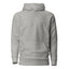 Heather grey tiny logo hoodie