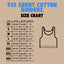 TGS Cotton Short Racerback Chest Binder size chart — XS through 4XL