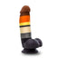 bear  flag striped dual density silicone pleasure toy 