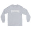 Grey thriving while trans long sleeve cozy t-shirt
