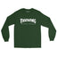 Green thriving while trans long sleeve t-shirt