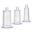 Three clear cones of the Toy Boy Pump Kit
