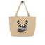 Natural muscle car logo flip large tote bag