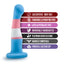 trans pride silicone plug suction base with details on tabs