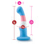 trans pride silicone plug suction base with measurements 6" full length