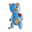 Large trans teddy sticker