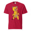 red trans teddy bear on shot day t-shirt 