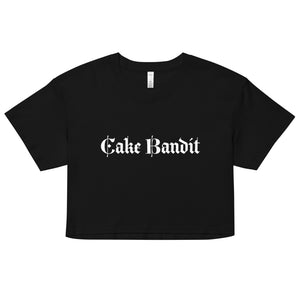 black cake bandit crop top