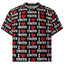 Front of black I love Tboys Mesh boxy jersery