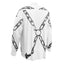 Chain Harness White Hockey Jersey