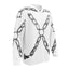 Chain Harness White Hockey Jersey