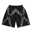 Chain Harness Black Shorts