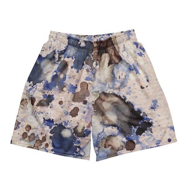 Splash Print Basketball Style Shorts