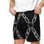 Chain Harness Black Shorts