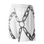 Chain Harness Basketball Shorts - White