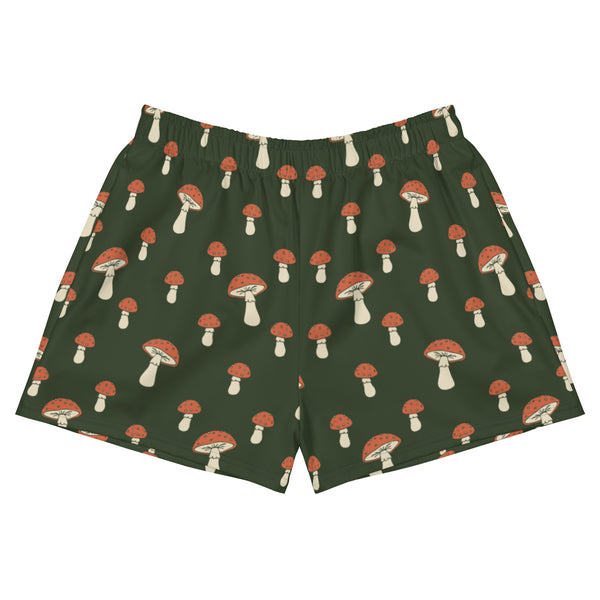 Mushroom Mid Thigh Length Shorts