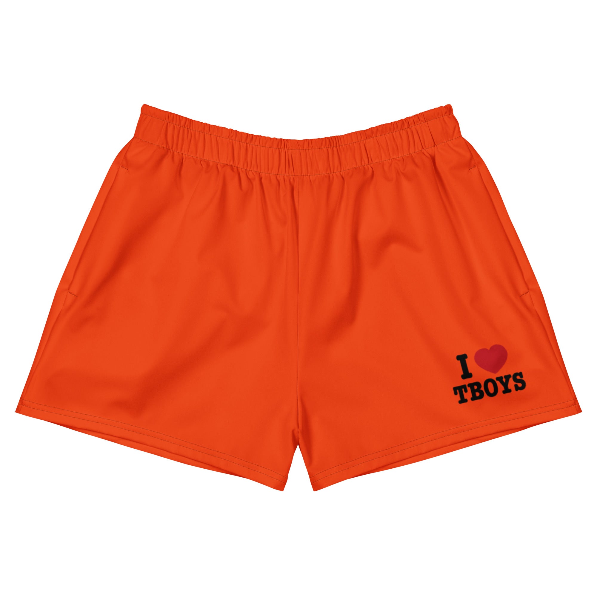 Neon Orange I ❤️ TBOYS Swim Shorts – Cake Bandit
