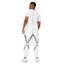 Chain Harness White Track Pants