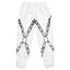 Chain Harness White Track Pants