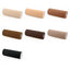All 7 colors of 8" chest binding tape from lightest to true black 