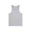 Flower gray Binder Break ribbed tank top front view, fitted, with no logo