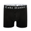 Cake Bandit STP Boxer Briefs Black with 3" inseam front view with buttons