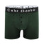 Cake Bandit Dark Grey STP 3" Boxer Briefs front view with 2 buttons to open for use