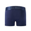 Navy Cake Bandit 3" STP boxer briefs with  a discrete navy on navy brand logo on the waistband and against a white background back view