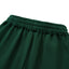 Back green Hunky long sweat shorts with raw details under the waistband