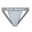 Grey Cake Bandit flat front jockstrap front view