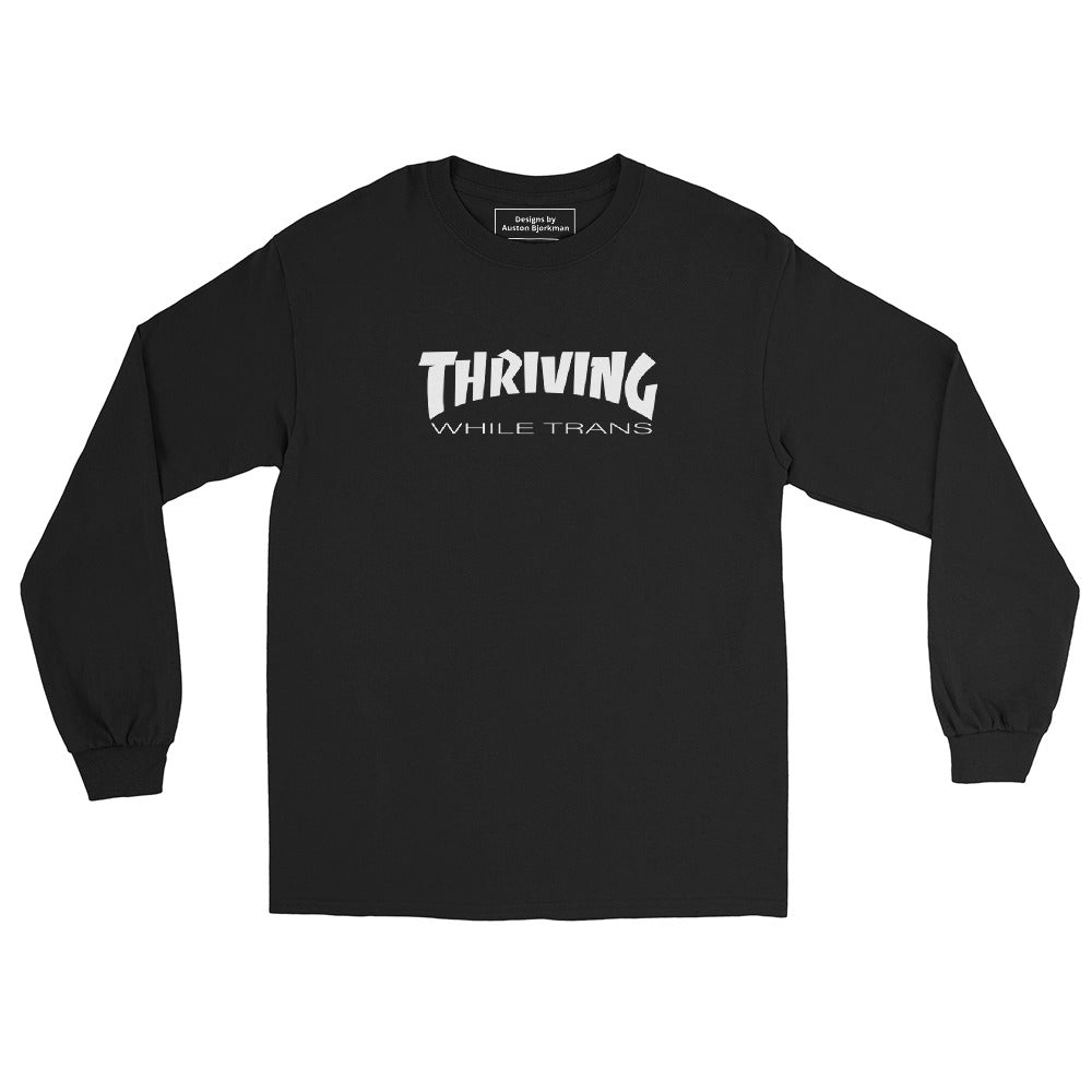 【2plan】Trans stitch long sleeve Long Sleeve Tops for Trans Masc, Nonbinary, Gender-Expansive