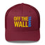 Maroon off the wall trans trucker hat