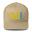 khaki off the wall trans white trucker hat
