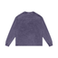 Purple Hunky Acid wash cotton long sleeve tee, back view