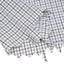 Raw Hem details of the grey and white Distressed Uhaul button down shirt