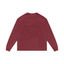 Back of red HUNKY acid wash oversized long sleeve t-shirt, dropped shoulders and crew neck, trans masc clothing from TGS