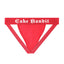 Red Cake Bandit flat front jockstrap back