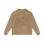 Tan Hunky cid wash cotton long sleeve tee, front view