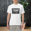 Trans off the wall logo flip t-shirt by Transguy Supply