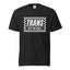 Black Trans Off the Wall Checkerboard T-Shirt on Comfort Colors 1717 blank — trans pride streetwear graphic tee by TG Supply, relaxed fit