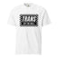 White trans off the wall checkered t-shirt
