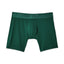 Dark Green Cake Bandit Monochrome 6" Boxer Brief with subtle logo. Front view laid flat on white background