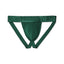 Cake Bandit monochrome dark green cake bandit jock strap front view