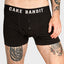 Black Cake Bandit STP 3" Boxer Briefs on a white model with tattos