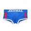 Blue jockmail packing boxer briefs built in pouch