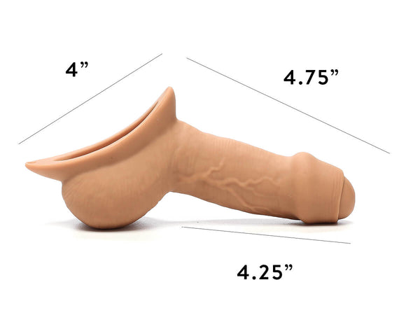 STP Freely XL Uncut Stand to Pee Packer – 3-in-1 Pack • Pee • Play • Uncut Realism